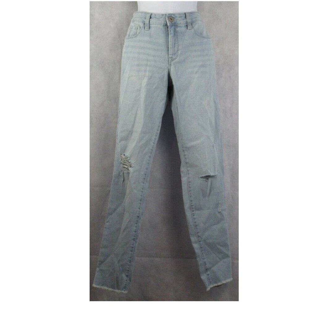 Style & Co Women's Curvy-Fit Mid-Rise Skinny Jeans, Coast Light Blue, Size 4